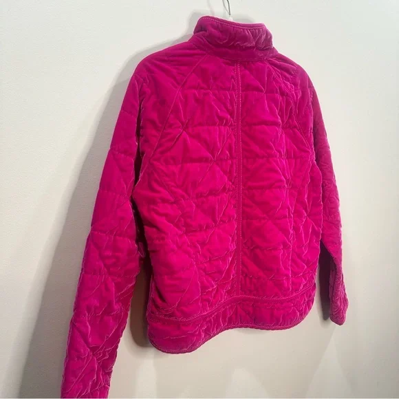 Calia Carrie Underwood Hot Pink Velvet Quilted Full-Zip Pockets Jacket, Medium - Picture 9 of 14